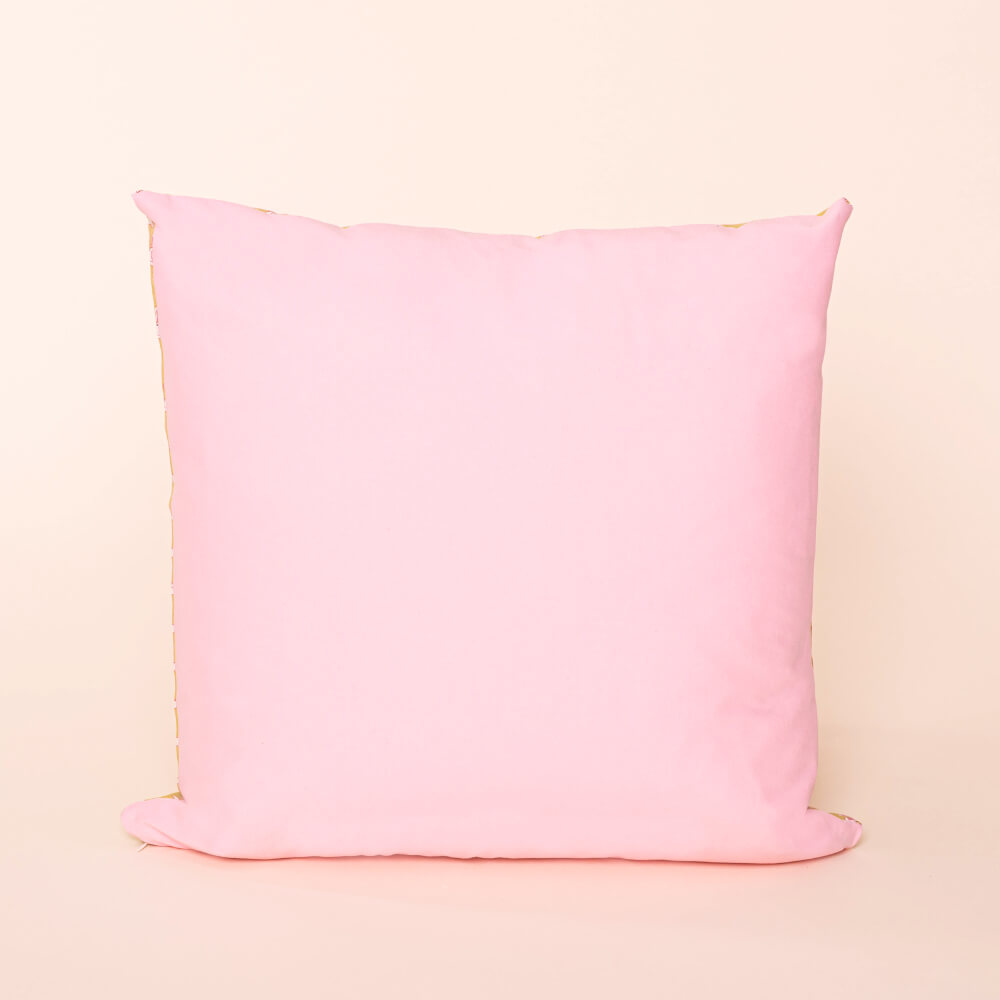 Pink bunnies (No Tomodachi Usagi Chan Lemon) 20x20” Cushion Cover fabric by Cotton & Steel