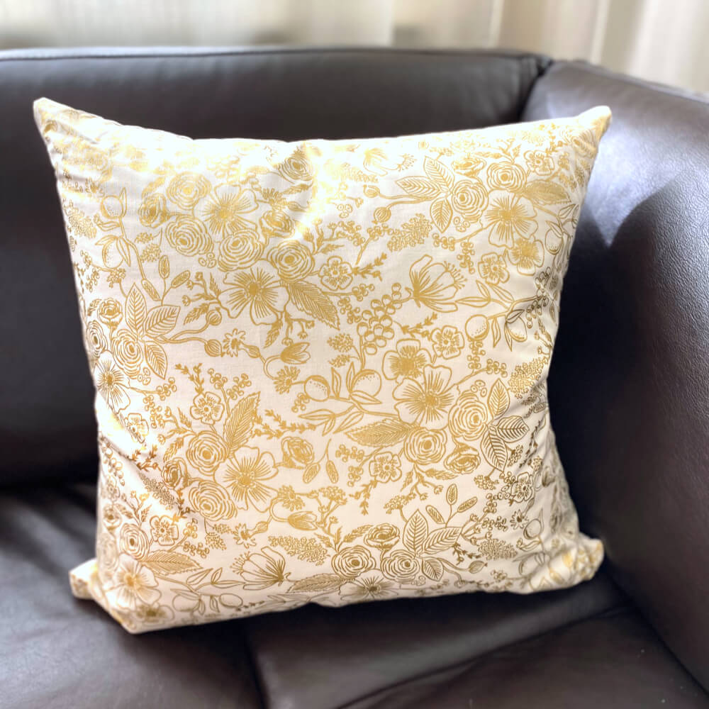 jolly Lundberg Cream & Gold Christmas Pillow Cover 20x20”