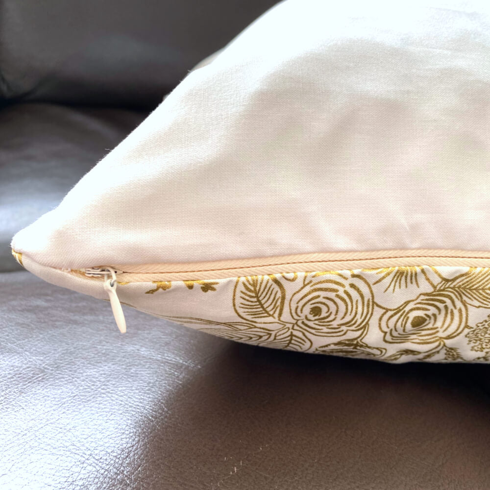 jolly Lundberg Cream & Gold Christmas Pillow Cover 20x20”
