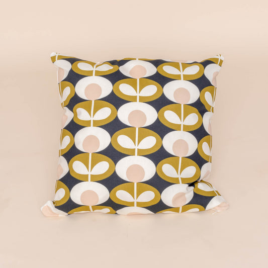 Orla Kiely Oval Flower in Seagrass 20x20” | 50x50cm Cushion Cover