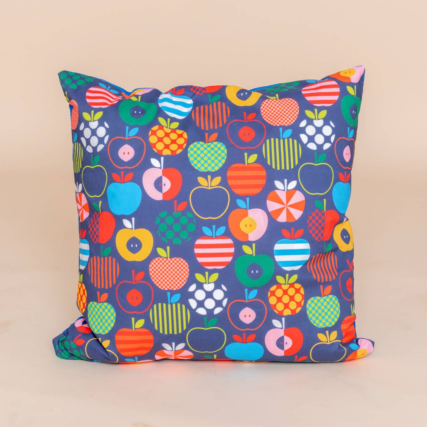 Kate Rhees Fun Scandinavian Apples Navy 20x20” Cushion Cover