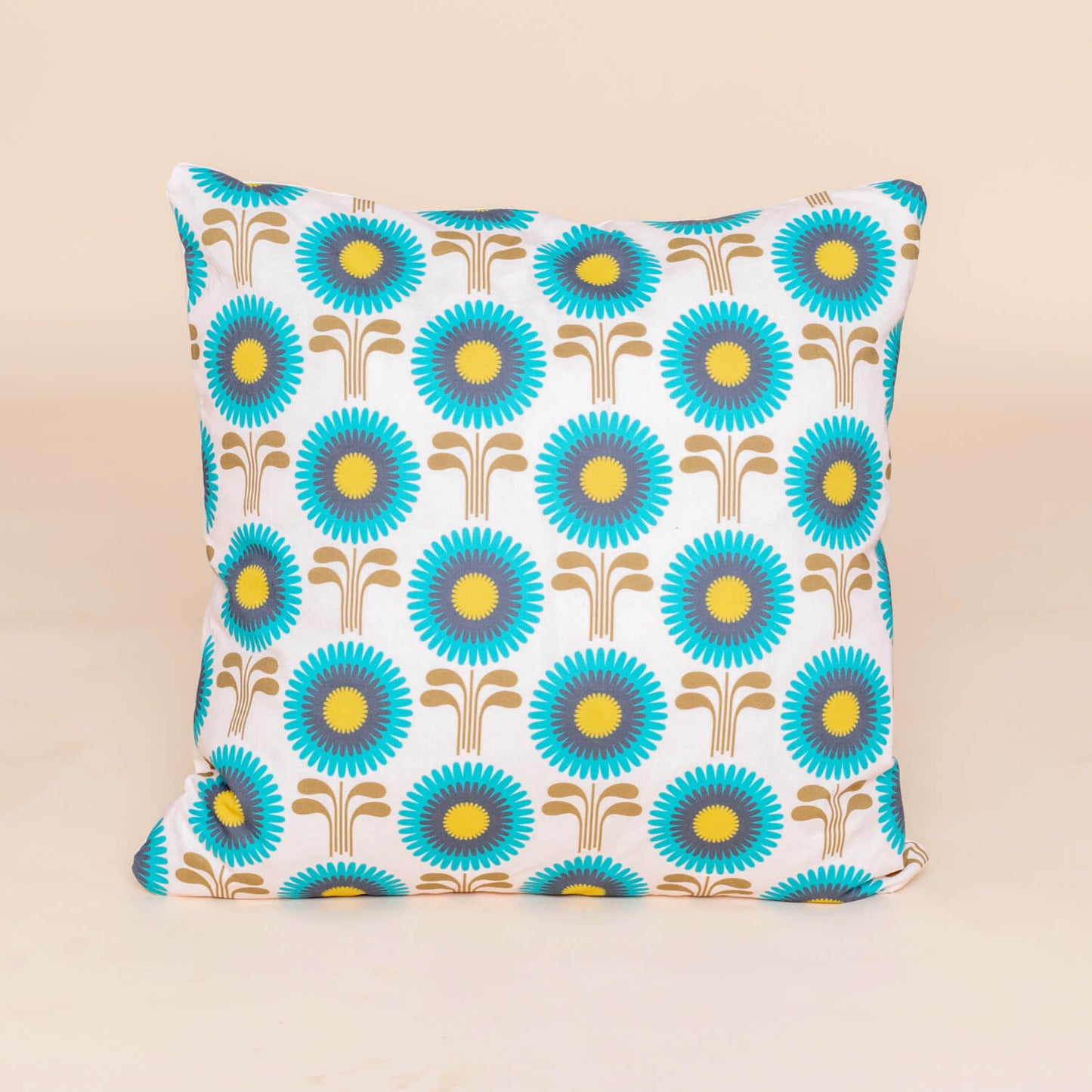 Kate Rhees Retro Zinnias 18x18” Cushion Cover