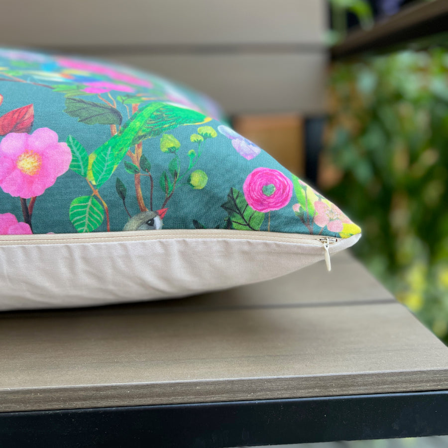 Birds and Blooms Chinoiserie {Grey Moss}