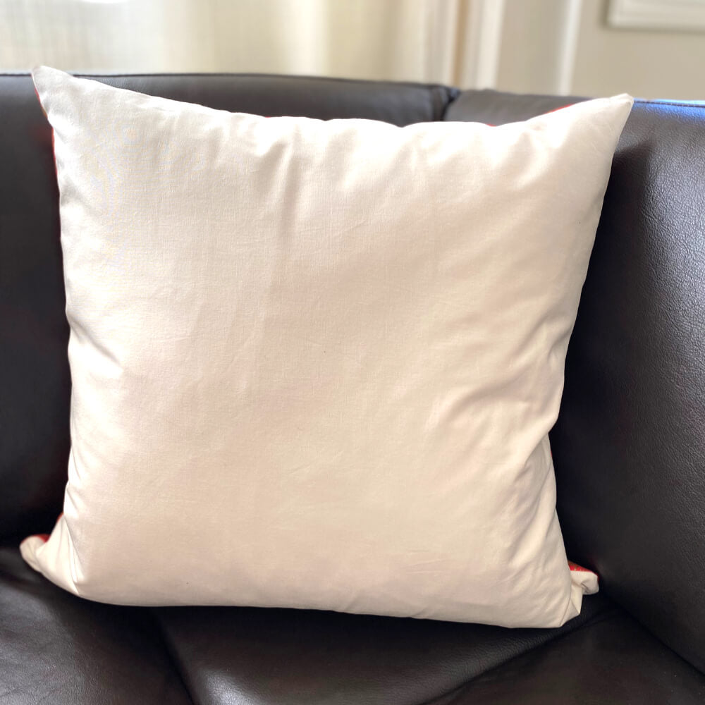 jolly Lundberg Red & Gold Christmas Pillow Cover 20x20”