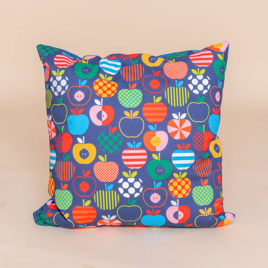 Kate Rhees Fun Scandinavian Apples Navy 20x20” Cushion Cover