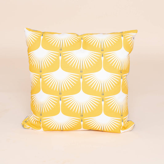 Kate Rhees Art Deco Swan Gold 6” 18x18” Cushion Cover