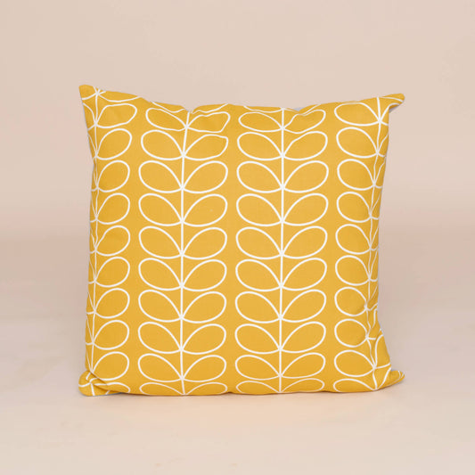 Orla Kiely Linear Stem 20x20" Cushion Covers in Dandelion (yellow)