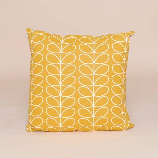 Orla Kiely Linear Stem 20x20" Cushion Covers in Dandelion (yellow)