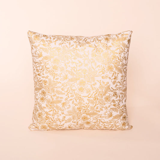 jolly Lundberg Cream & Gold Christmas Pillow Cover 20x20”