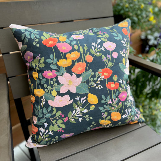 Botanical Cloisonne Garden Cushion Cover